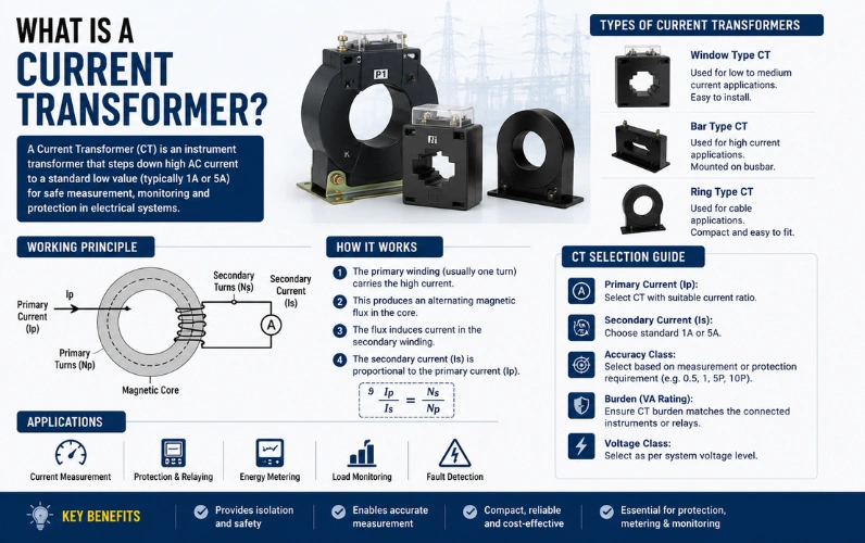 What is a current transformer? Types, Working Principle & Selection Guide